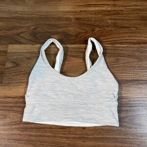 Lululemon Align Reversible Bra Light Support Womens 4 White/Gray MINOR FLAW